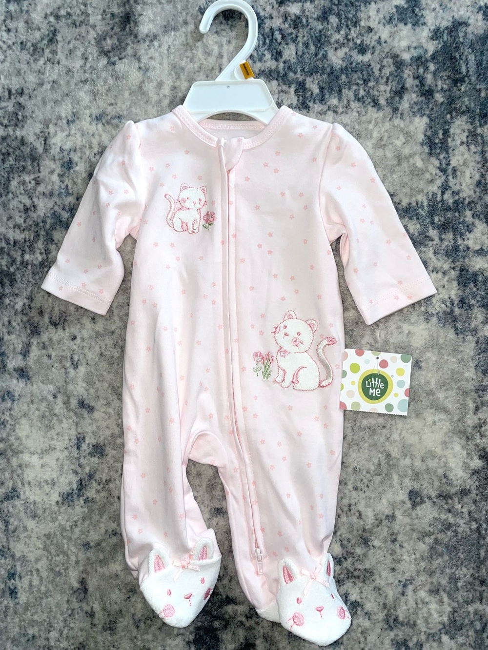 Little Me footie bodysuit size newborn